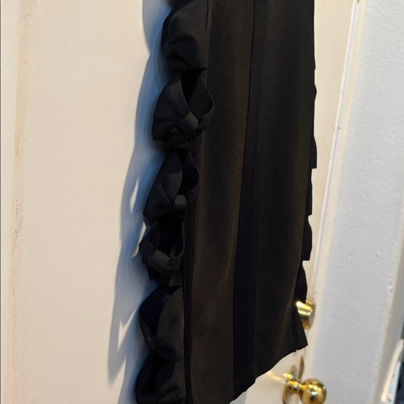 Marciano bandage Elegant Black Sleeveless Dress